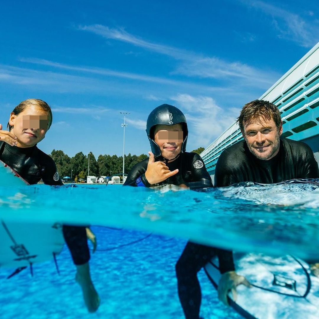 Chris Hemsworth, Elsa Pataky y sus hijos, una familia de intrépidos surferos