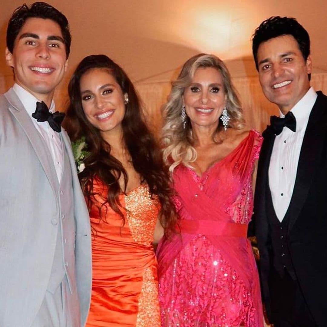 Chayanne, el otro gran protagonista en la boda de Lele Pons junto a su esposa e hijos