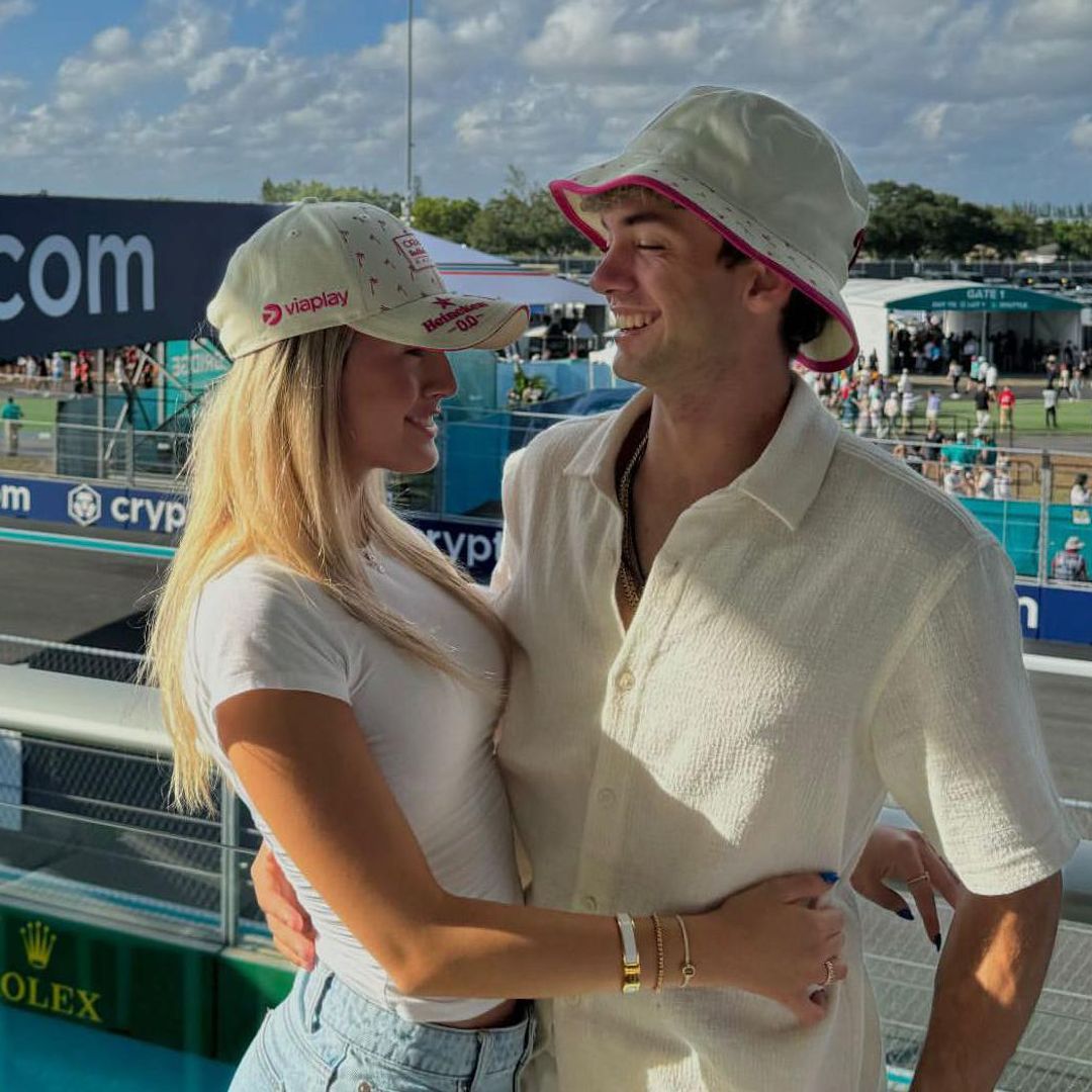 Christopher Levy e Ivy Puente, enamorados y felices en una especial tarde en Miami