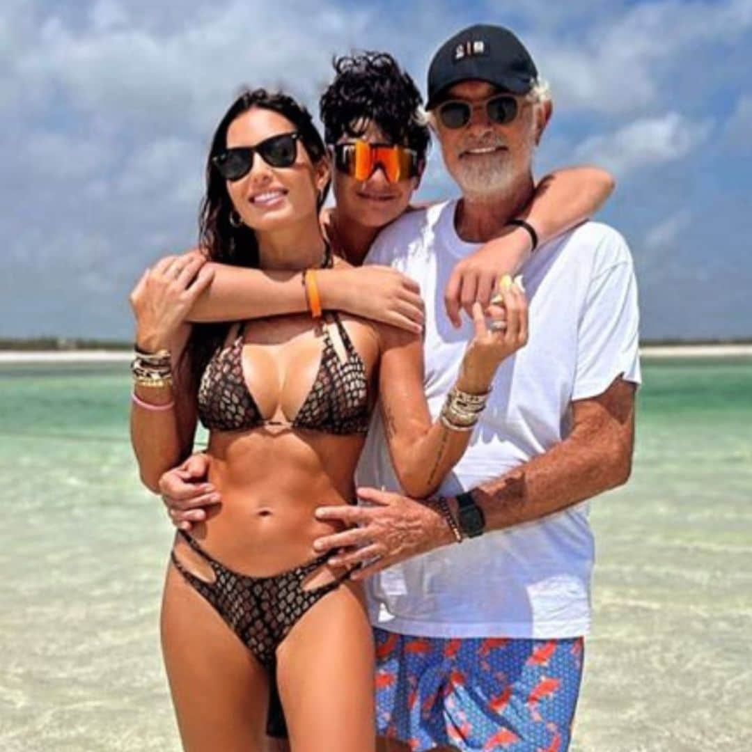 Flavio Briatore y su ex, Elisabetta Gregoraci, juntos por Navidad con su hijo de 13 años