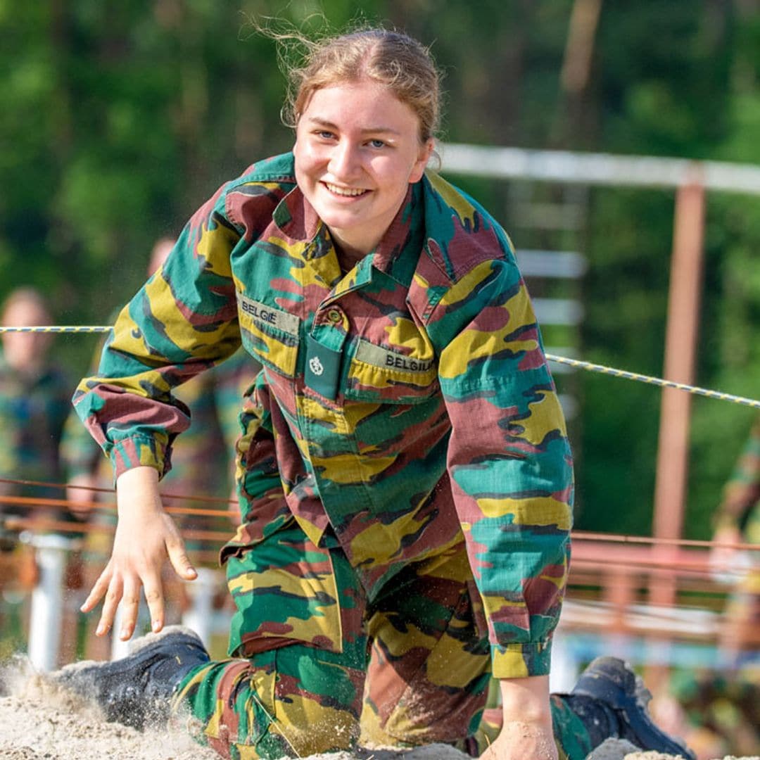 El duro entrenamiento de Elisabeth de Bélgica en la fase final de su formación militar