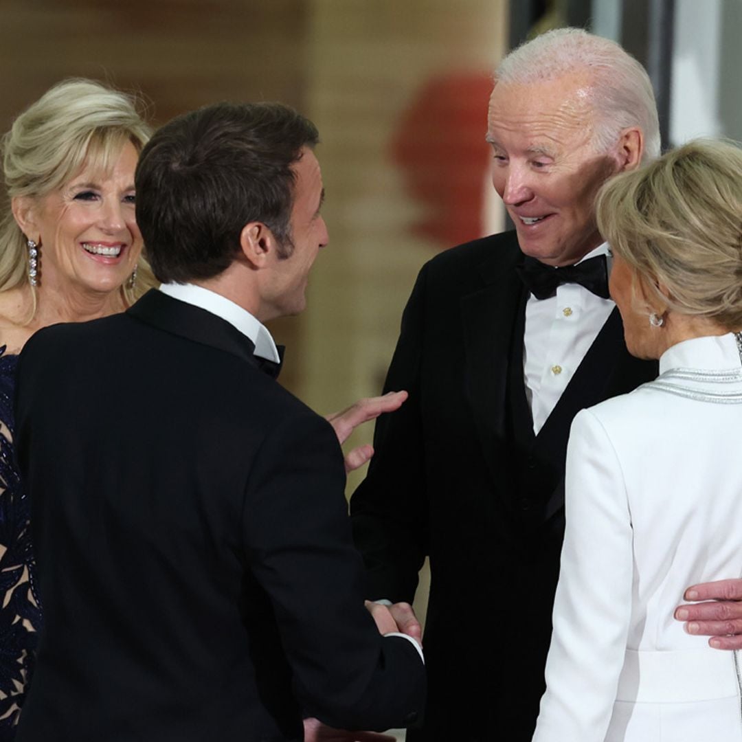 La complicidad con los Macron, el menú... los detalles de la primera cena de Estado de la era Biden