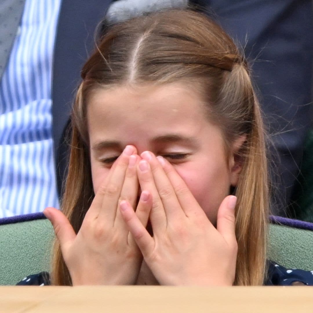 La princesa Charlotte viendo la final de Wimbledon el 14 de julio de 2024