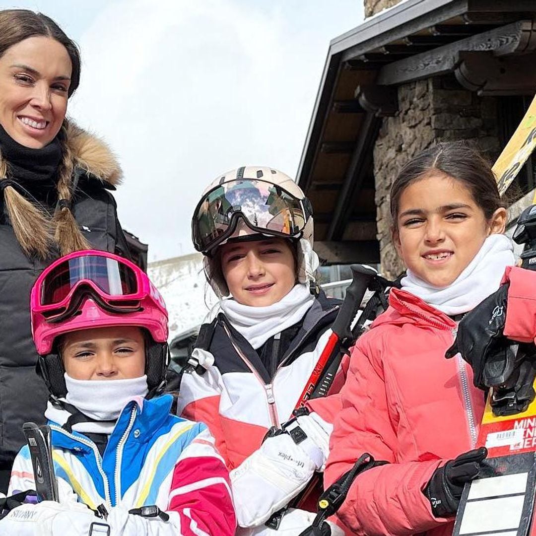 ¡Conquistan la montaña! Las hijas de Jacky Bracamontes esquían como profesionales