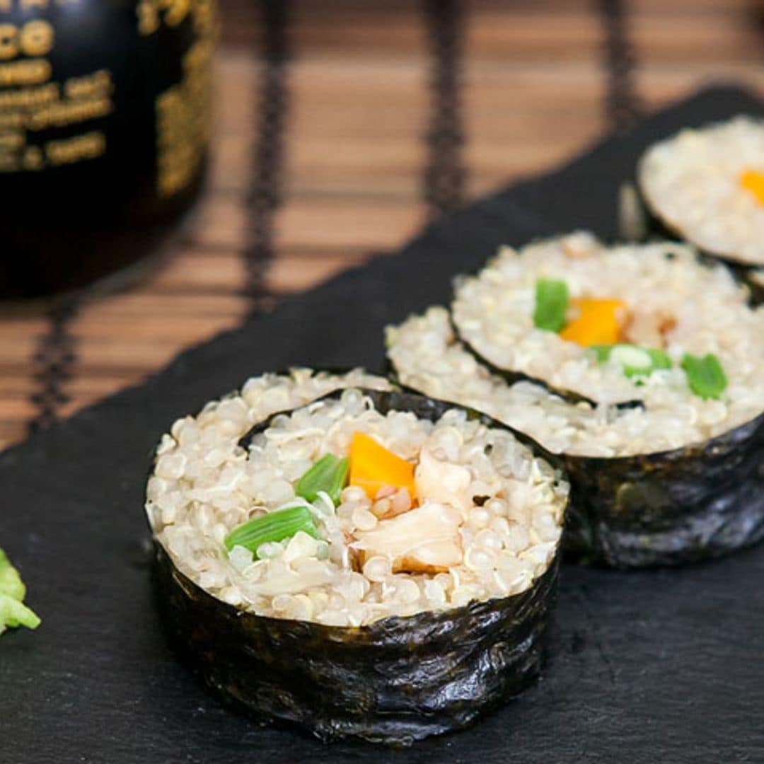 'Makis' de 'quinoa' con nueces