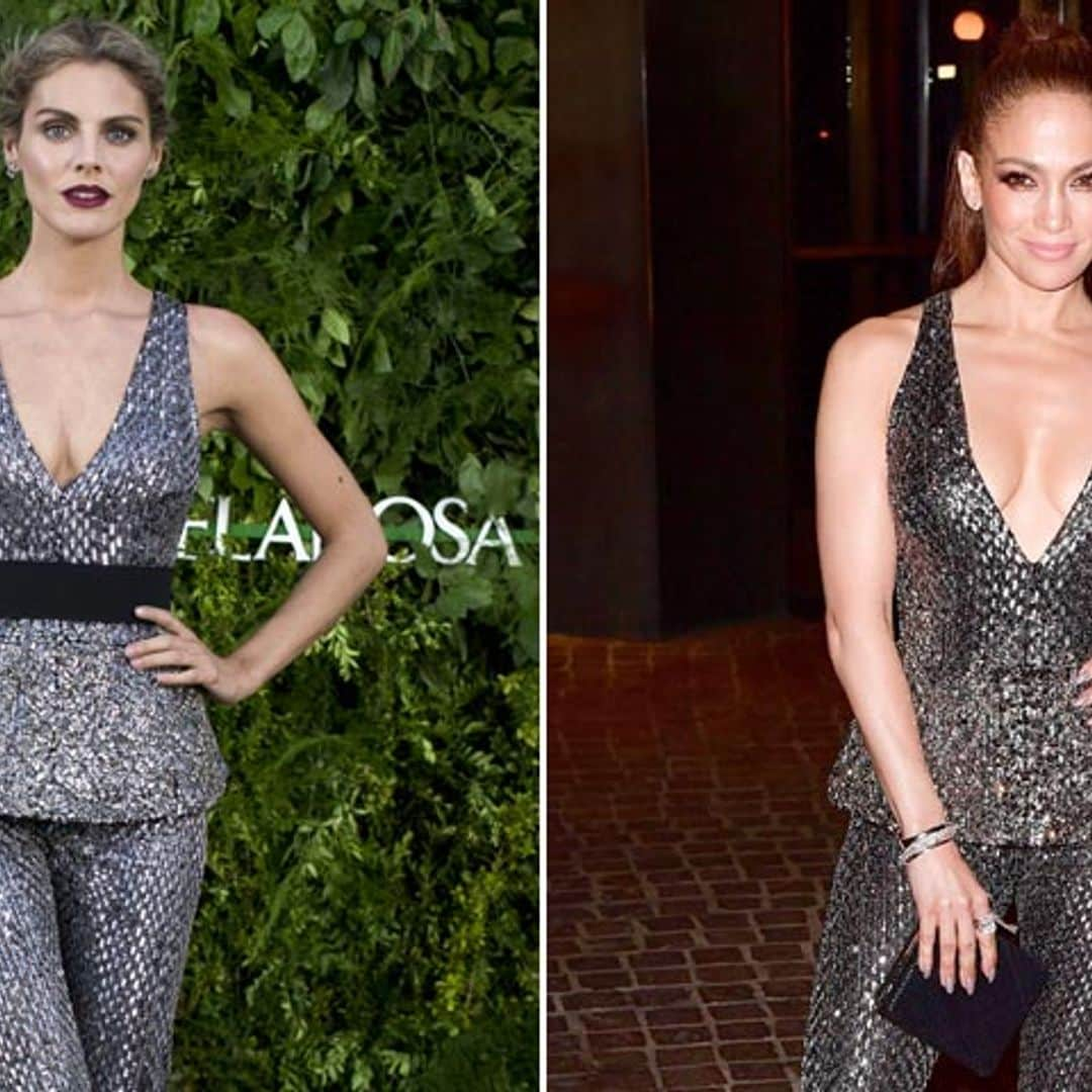 ¿Quién lo lleva mejor? Amaia Salamanca y Jennifer Lopez, dos 'celebrities' y un look