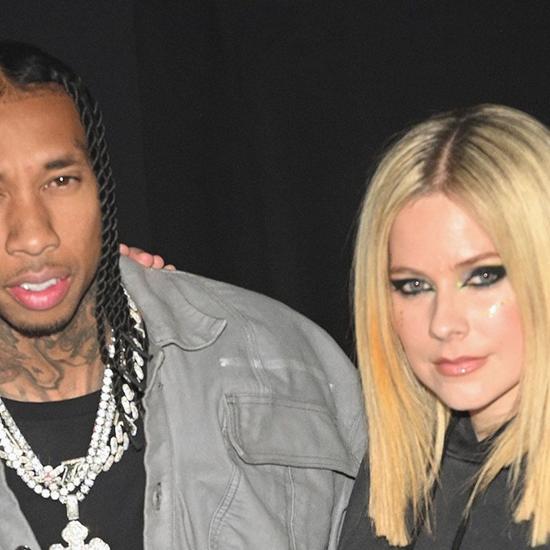 El beso con el que Avril Lavigne y Tyga, el exnovio de Kylie Jenner, confirman su romance