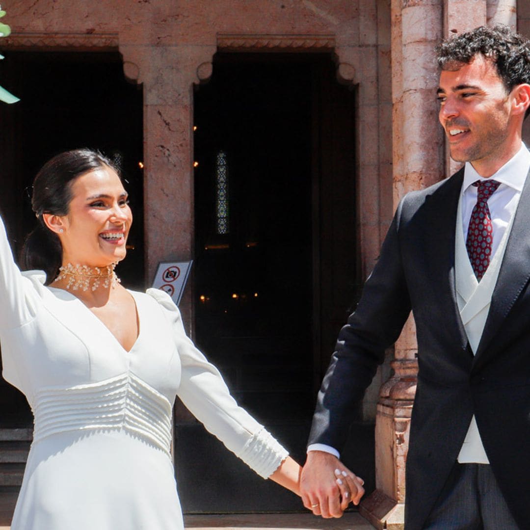 Cristina Gutiérrez elige un vestido sencillo de espalda al aire para su boda con Juancho García-Obregón