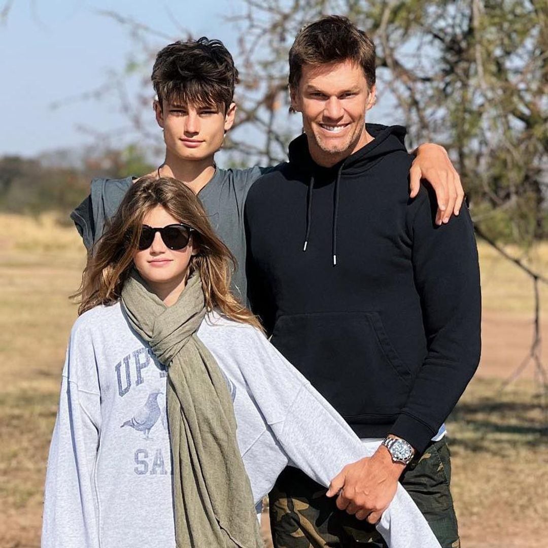 tom brady y sus hijos en frica