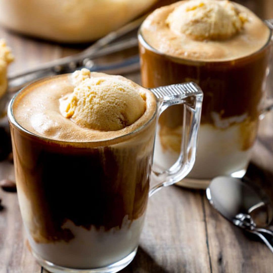 'Iced coffee' con helado de vainilla