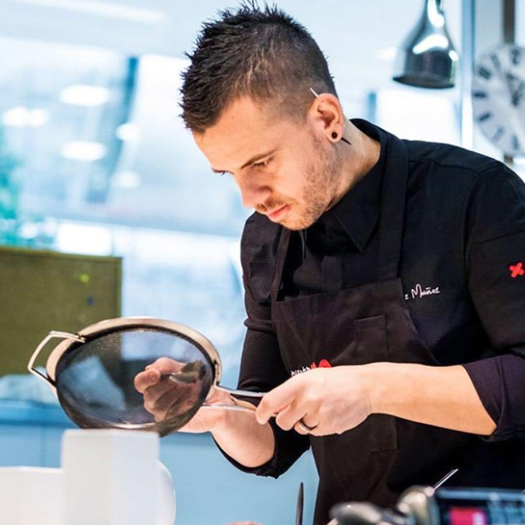 La foto que demuestra que David Muñoz ya apuntaba maneras como chef... ¡con solo 12 años!