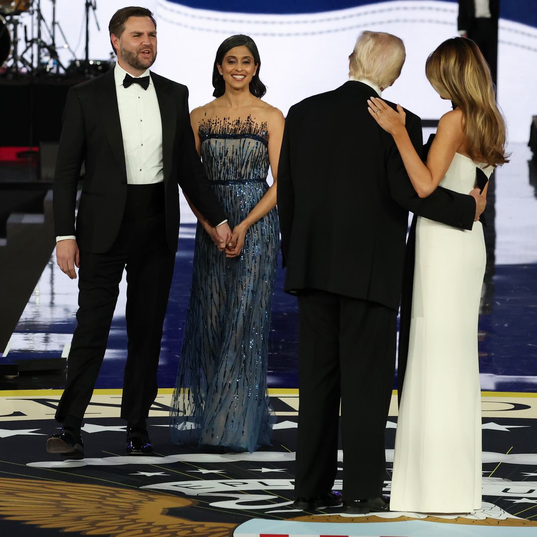 El increíble vestido de Usha Vance con el que ha deslumbrado a Melania Trump