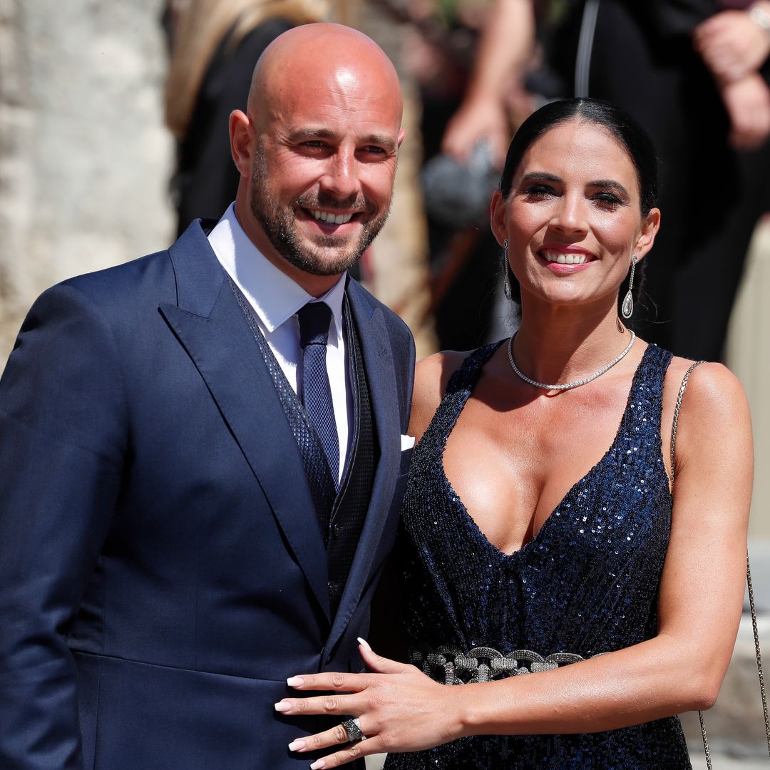 Soccerplayer Pepe Reina and Yolanda Ruiz during the wedding of Sergio Ramos and Pilar Rubio in Seville on Saturday, 15 June 2019.