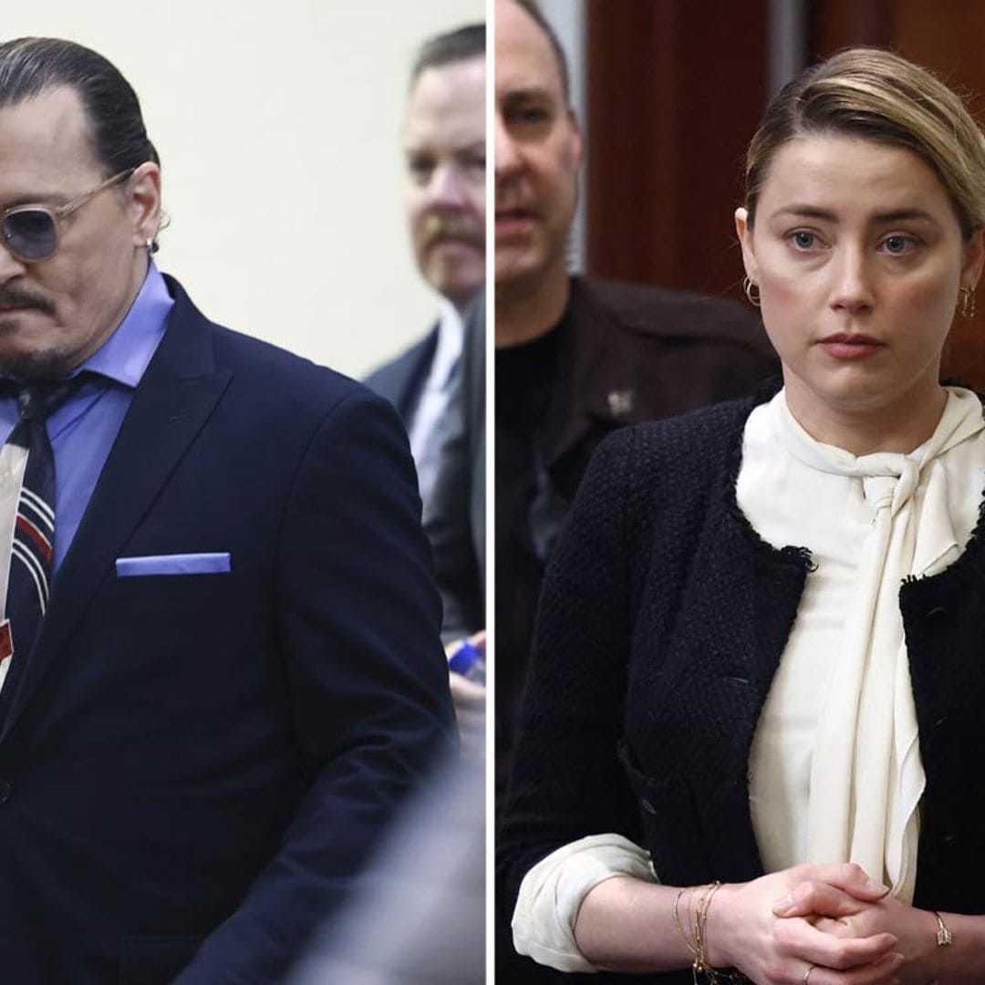 El tenso momento entre Johnny Depp y Amber Heard en el juzgado que se ha convertido en viral