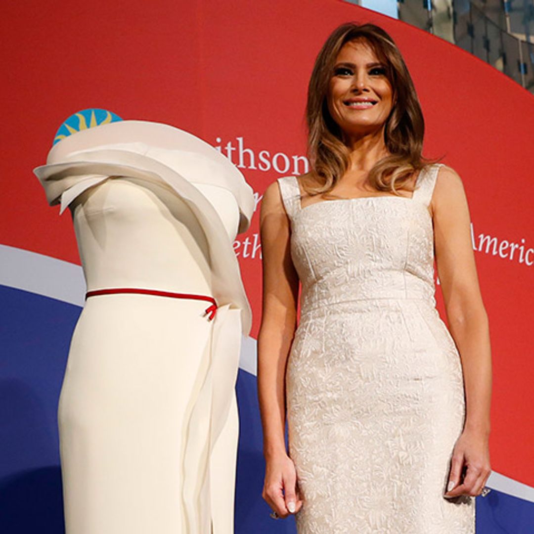 Melania Trump presenta su vestido en el Museo Nacional de Historia Americana