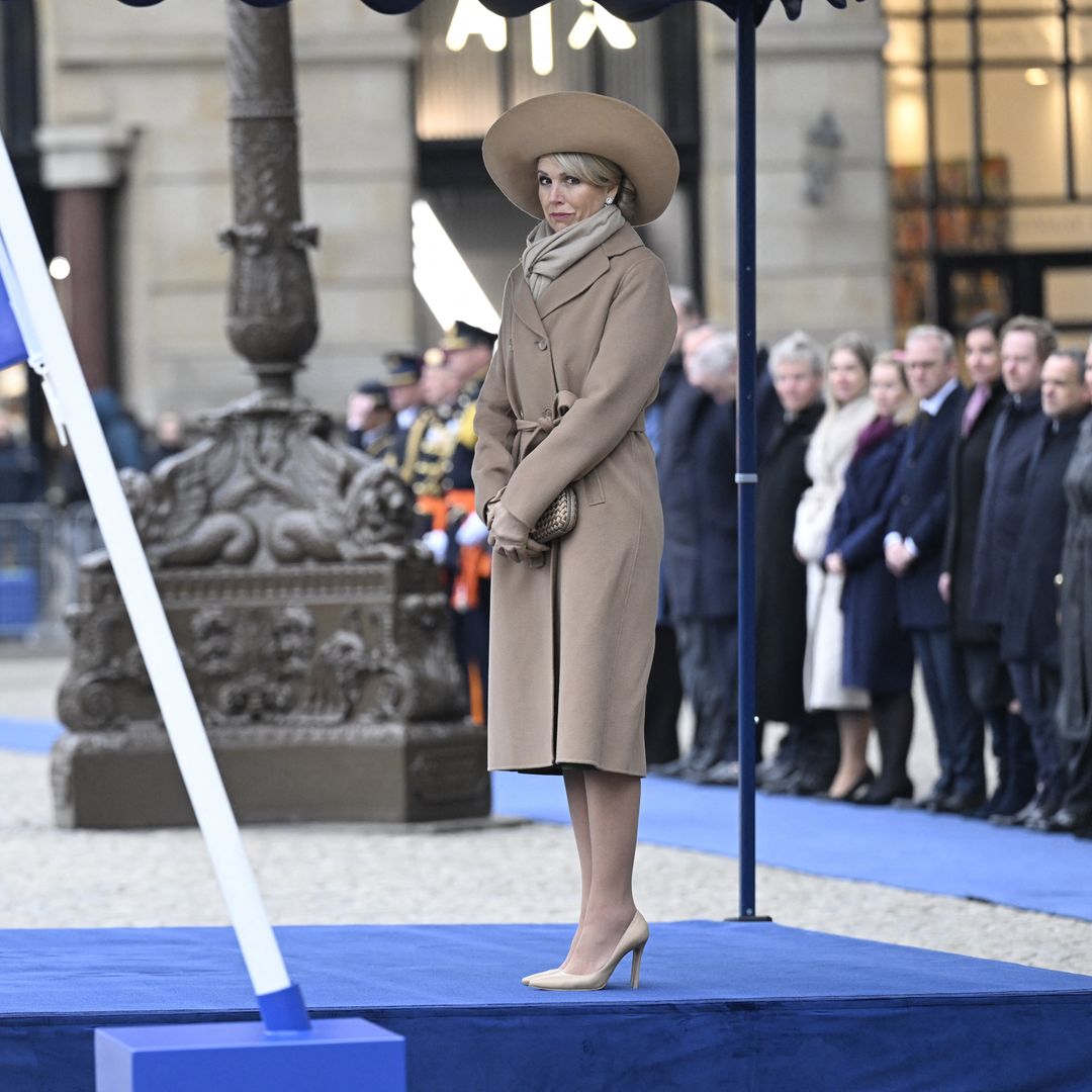 Máxima de Países Bajos recibe al presidente de Portugal en Ámsterdam