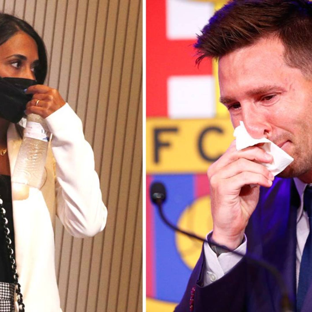 Messi, arropado por su mujer Antonela y sus tres hijos en su adiós al Barça entre lágrimas