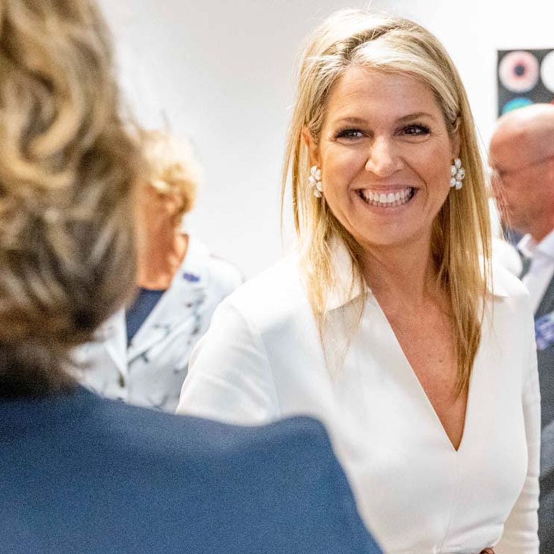 Máxima convierte el vestido rebajado de Massimo Dutti en su gran favorito