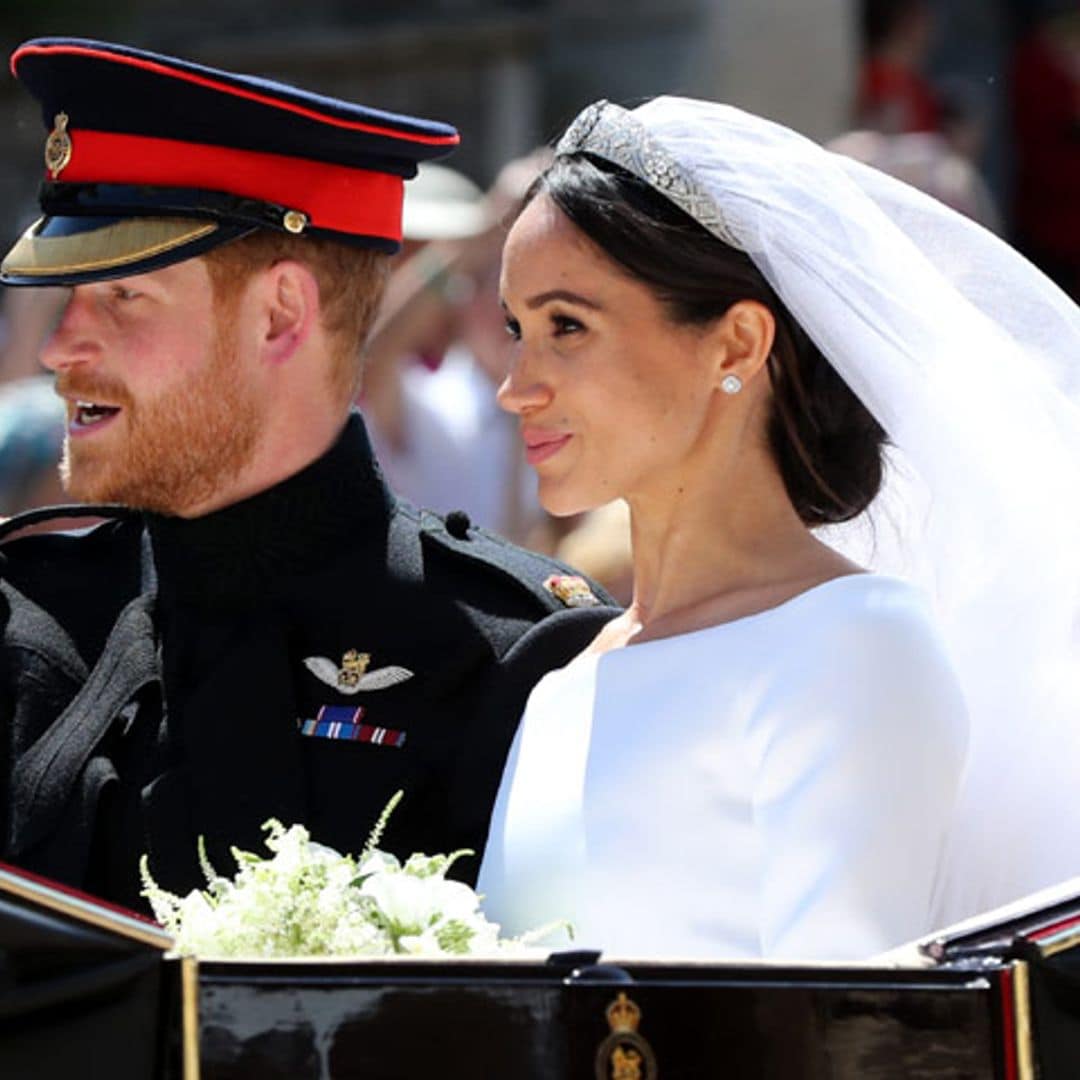 Harry y Meghan realizan su primer recorrido como recién casados