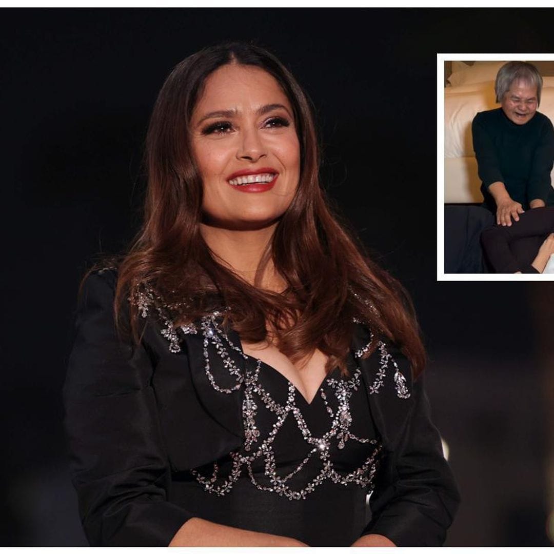 Salma Hayek provoca carcajadas en un divertido video junto a su masajista