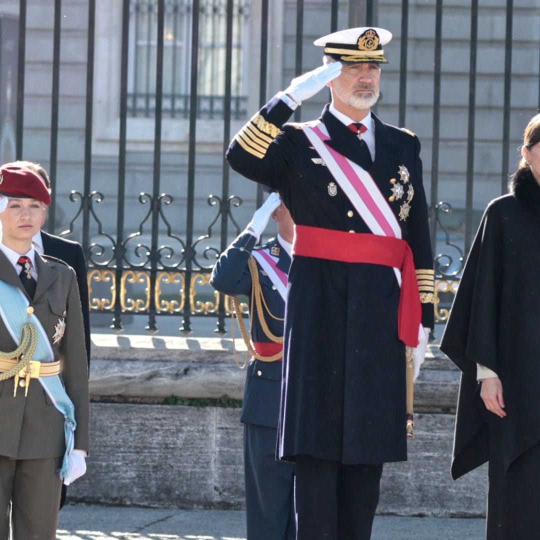 Los Reyes presiden la Pascua Militar acompañados por primera vez de la princesa Leonor