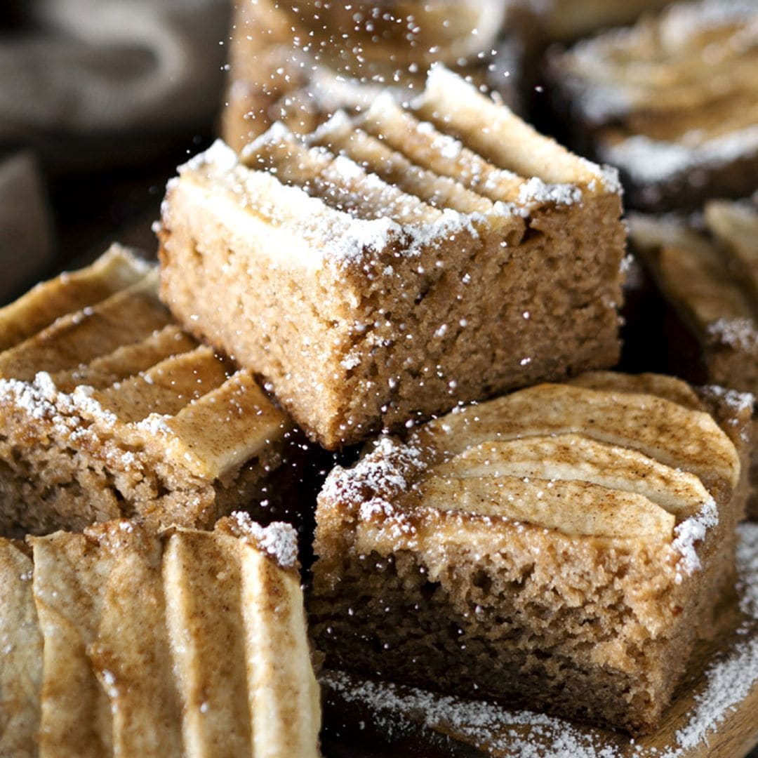 Pastel de manzana y avena