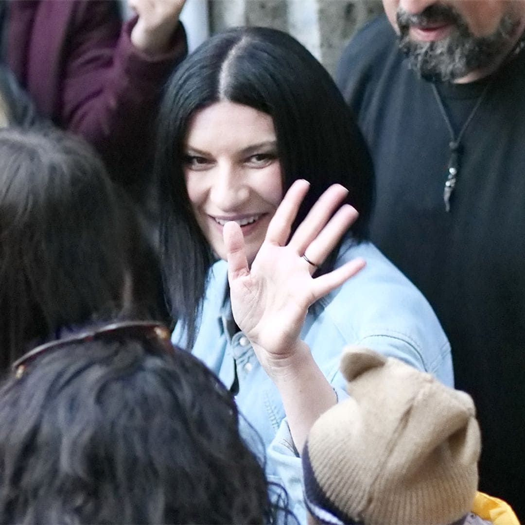 Laura Pausini reaparece en medio de una gran expectación tras su boda sorpresa