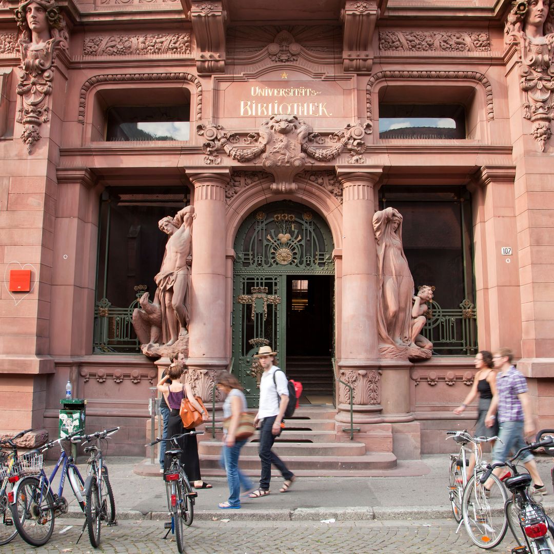 Biblioteca universitaria de la ciudad alemana de Heidelberg, en Baden-Wurttemberg