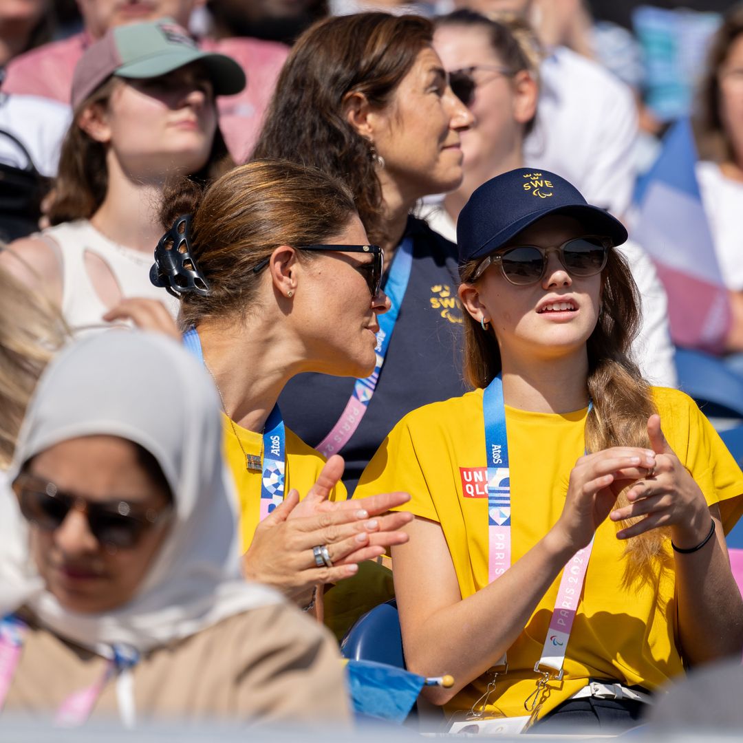 Estelle de Suecia se une por sorpresa a su madre y su abuela para animar a los deportistas paralímpicos en París