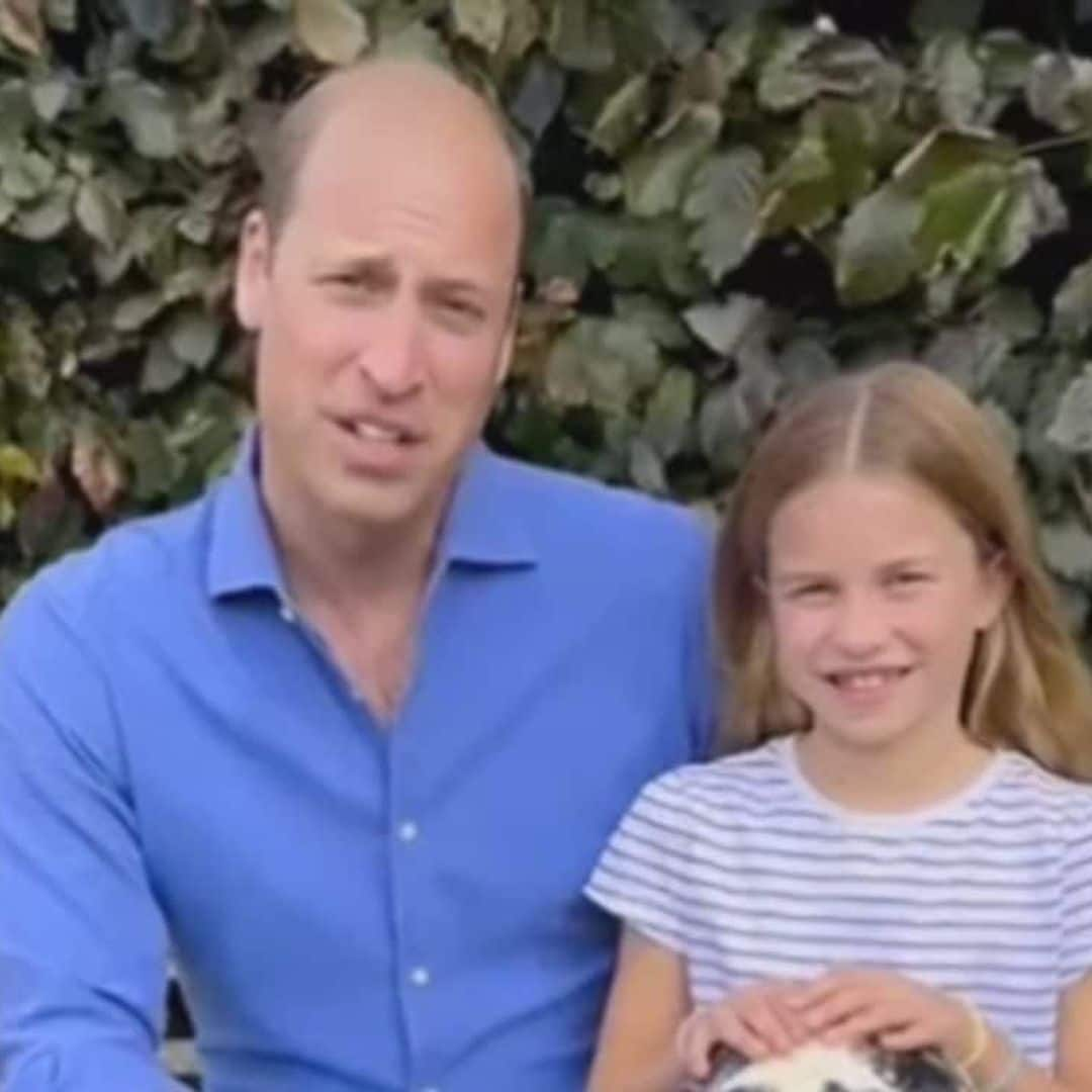 La Princesa Charlotte sorprende por lo mayor que luce en un video junto al Príncipe William