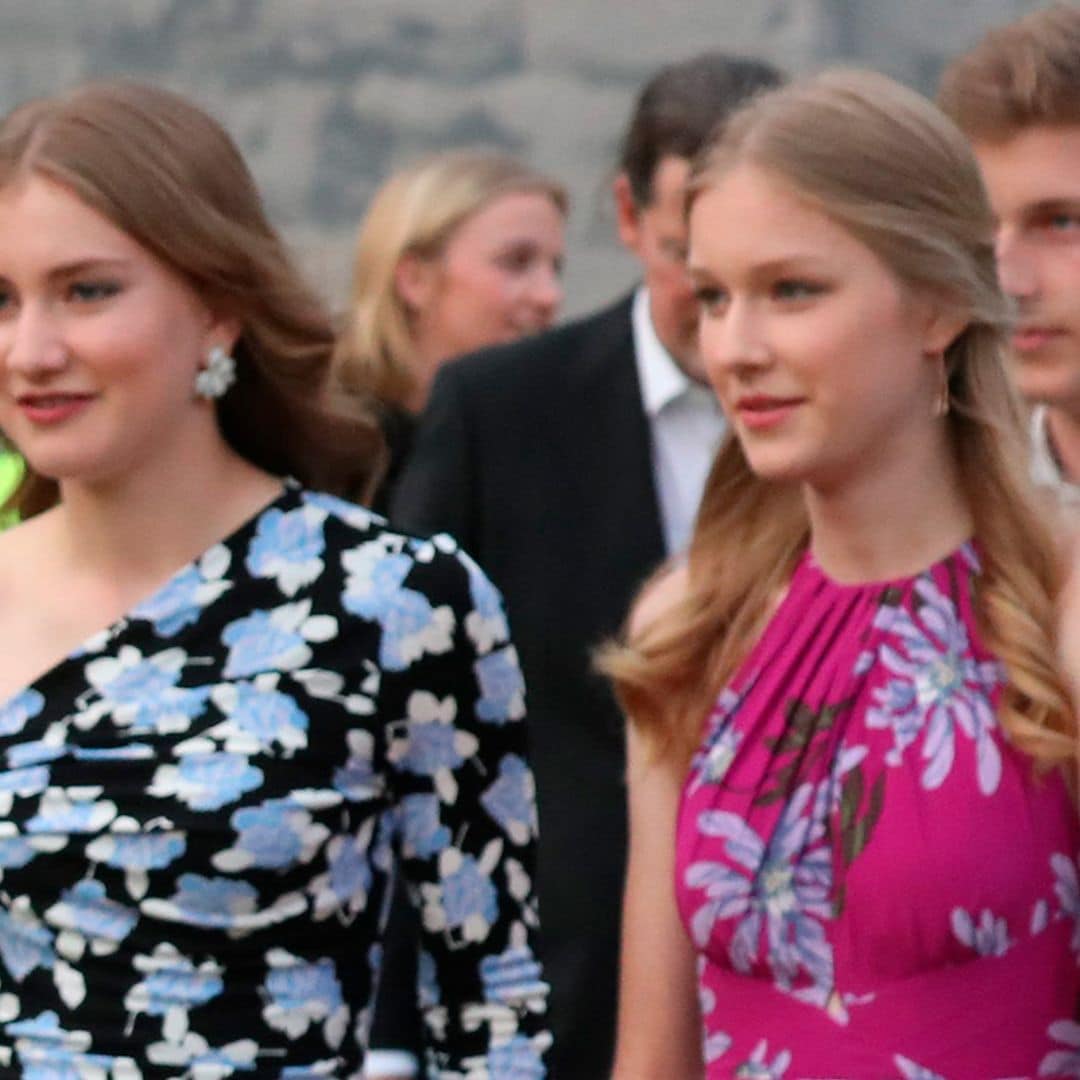 Las princesas Elisabeth y Éléonore deslumbran con vestidos florales neoyorquinos en la gran noche de Bélgica