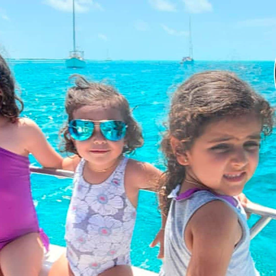 ¡Aventura extrema! Las hijas de Jacky Bracamontes nadaron entre tiburones en Las Bahamas