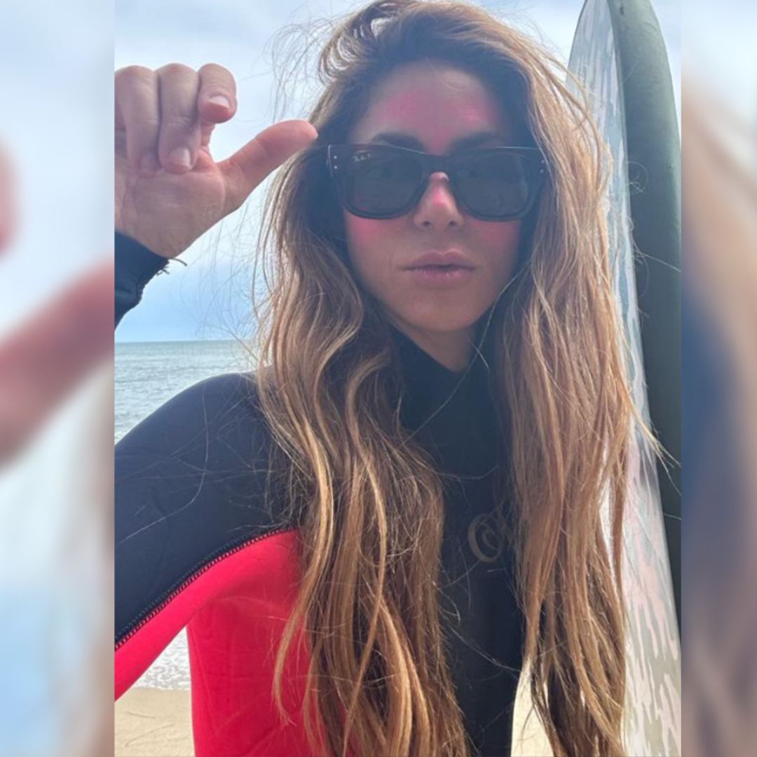 Shakira sufre un contratiempo mientras surfeaba en Malibú