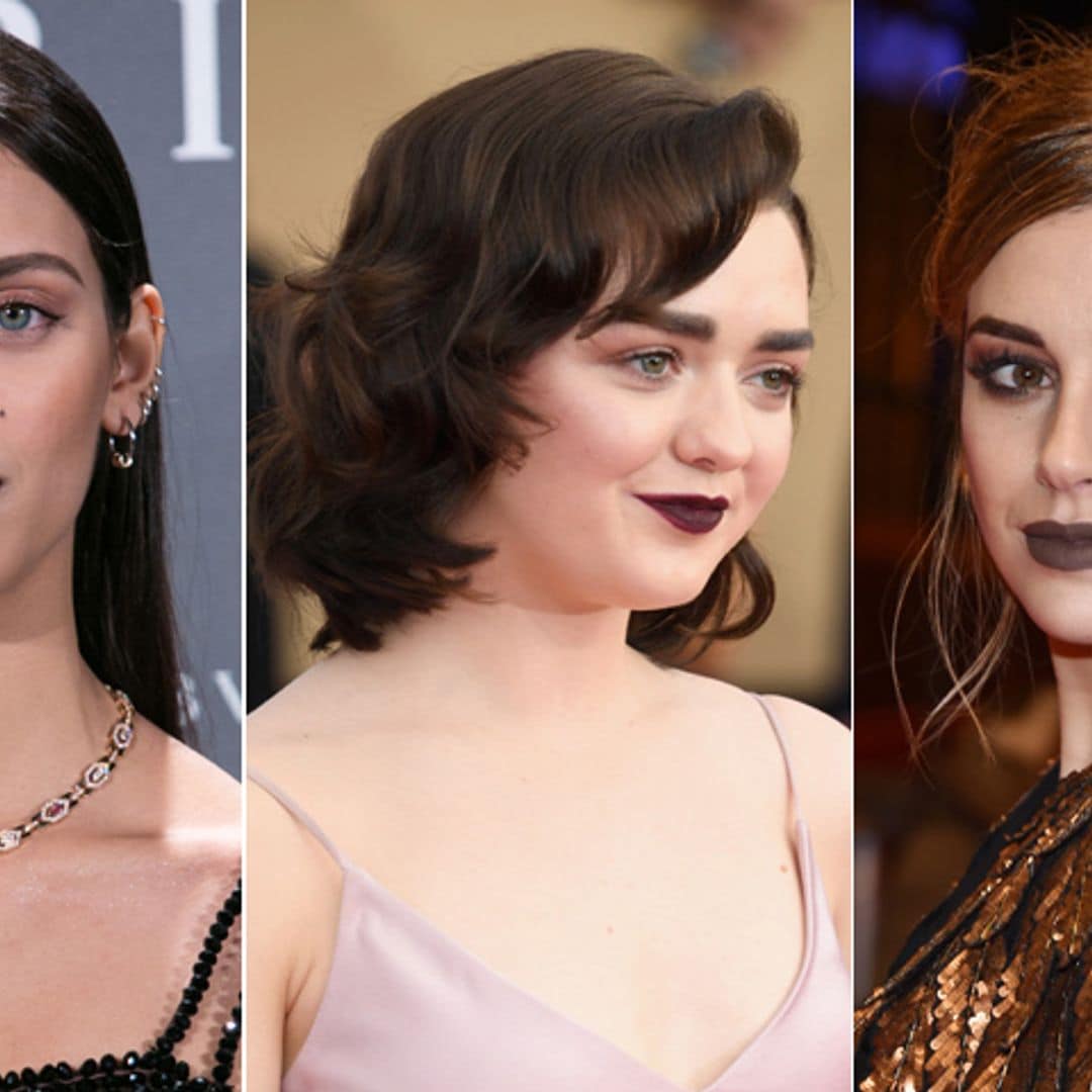 ¡Apuesta por lo gótico! Maisie Williams y otras 'celebs'  te dan las claves para lucir labios dark