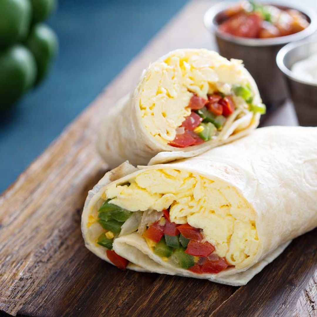 Burritos con tortilla francesa y verduras