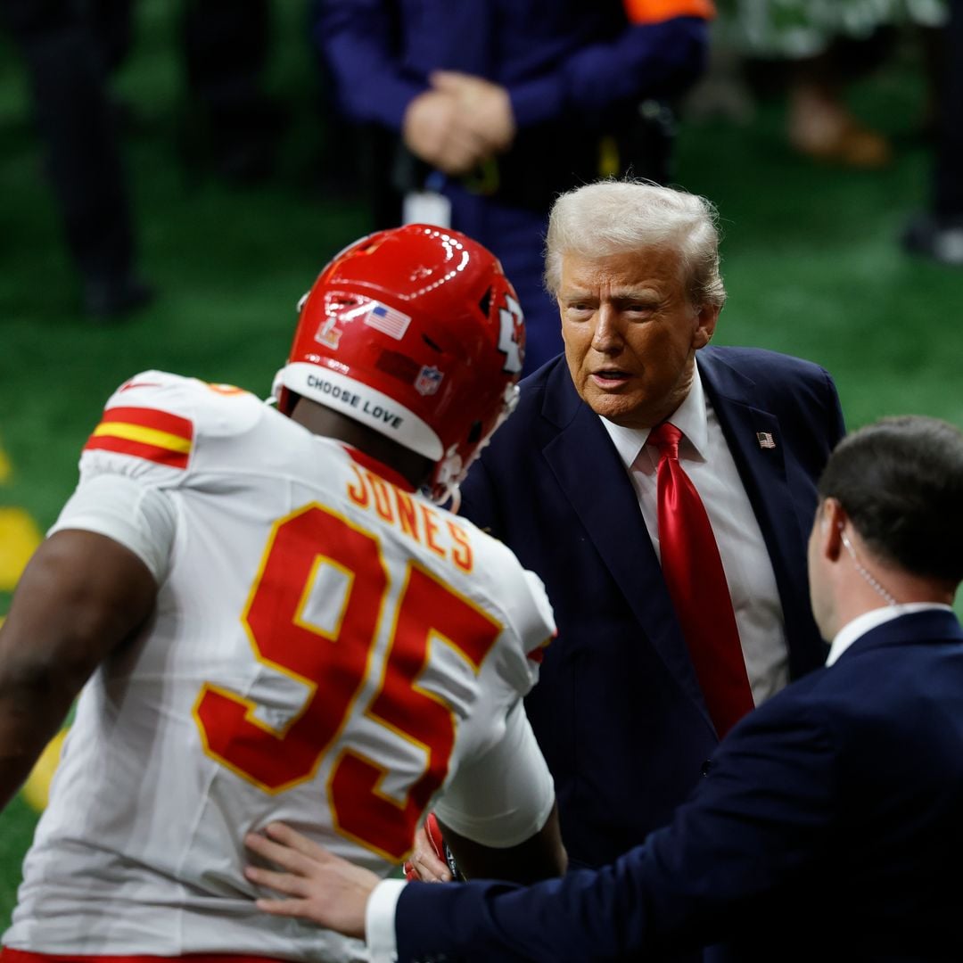 Donald Trump se convierte en el primer presidente en funciones en asistir al Super Bowl