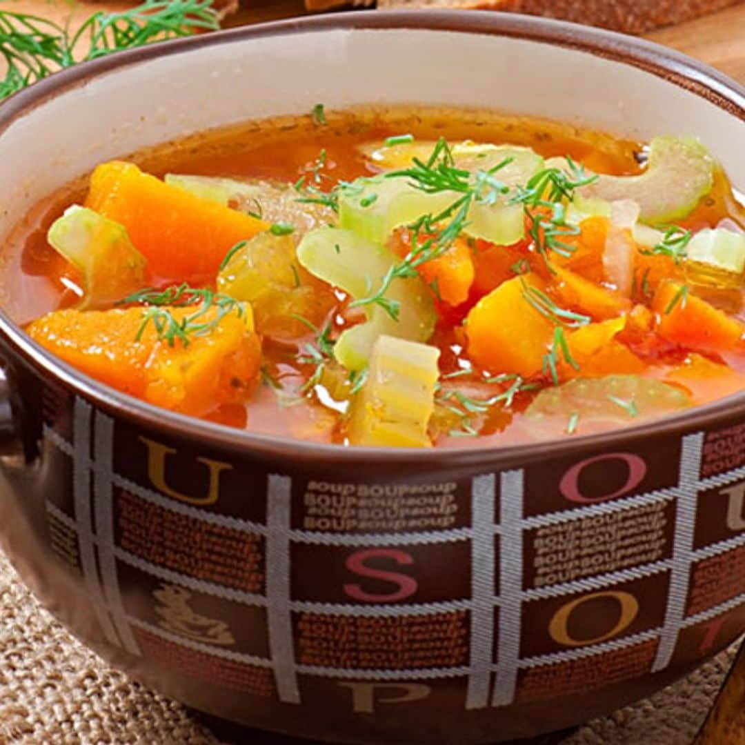 Sopa de patatas y calabaza