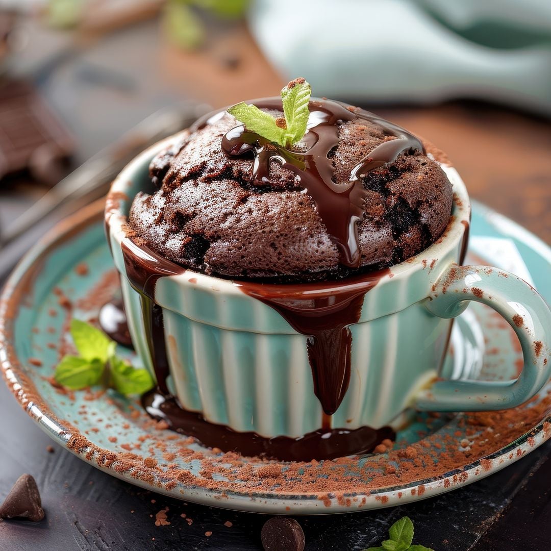 'Brownie' en taza al microondas... ¡en solo 5 minutos!