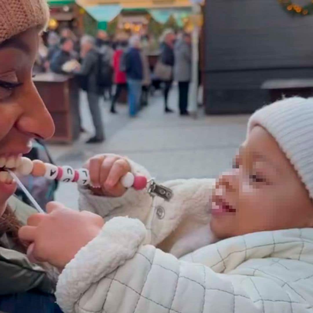 Ana Peleteiro regresa a casa tras estar 3 semanas concentrada y su hija de 1 año...¡ya camina!