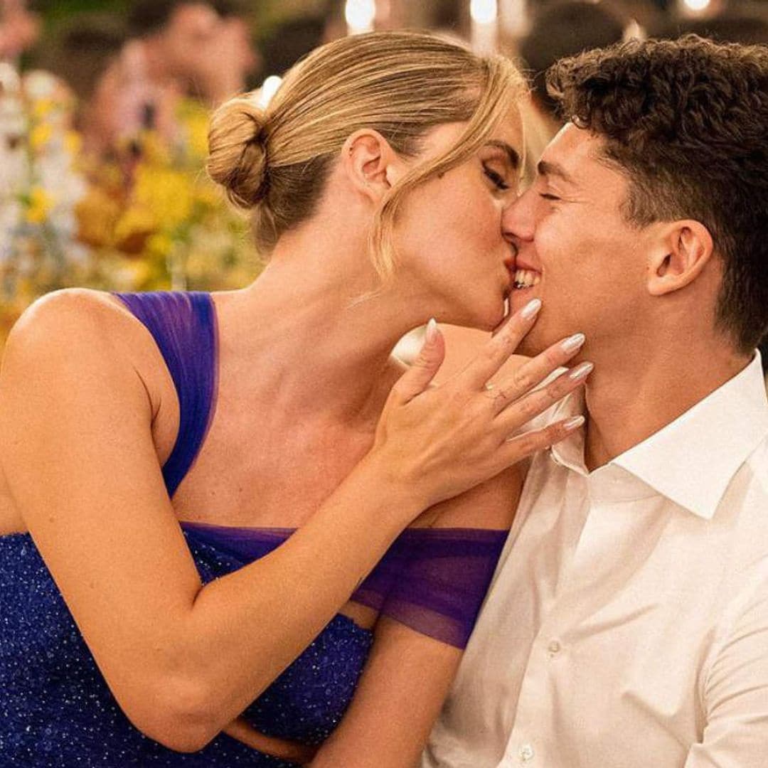 Valentina Ferragni, todo amor con su novio en la boda de su hermana Francesca