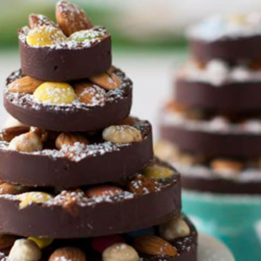 Árbol de Navidad de chocolate sin gluten