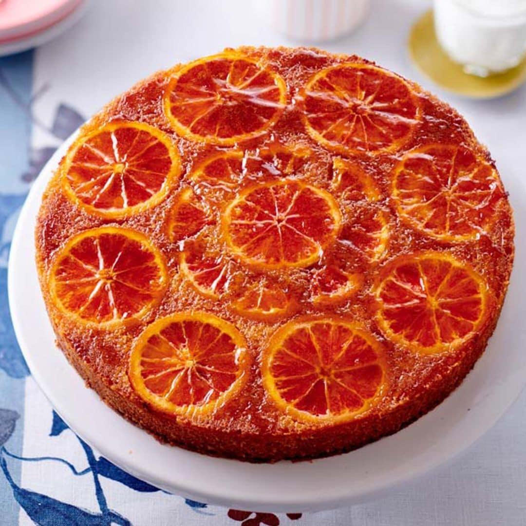 Tarta de naranja sanguina