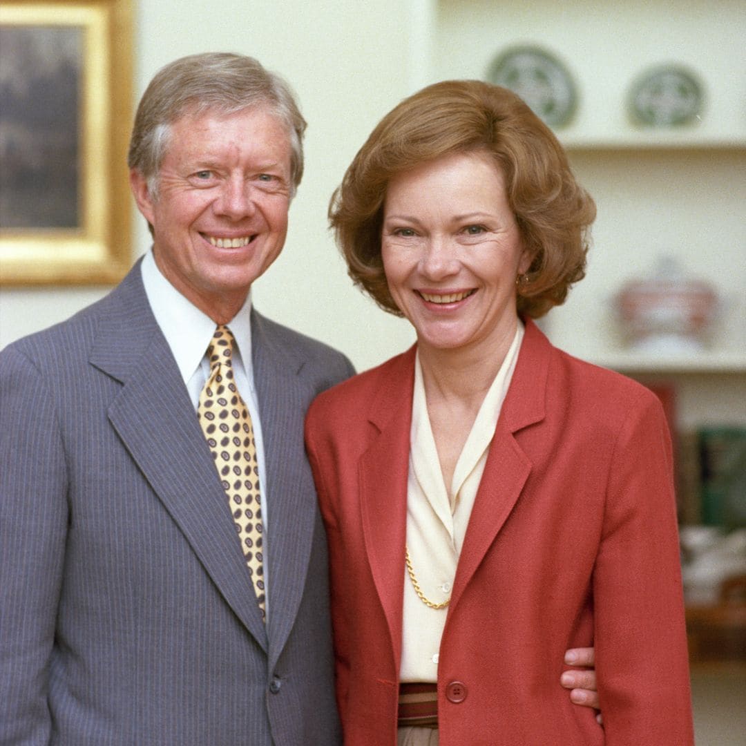 Jimmy Carter y Rosalynn Carter durante su mandato presidencial