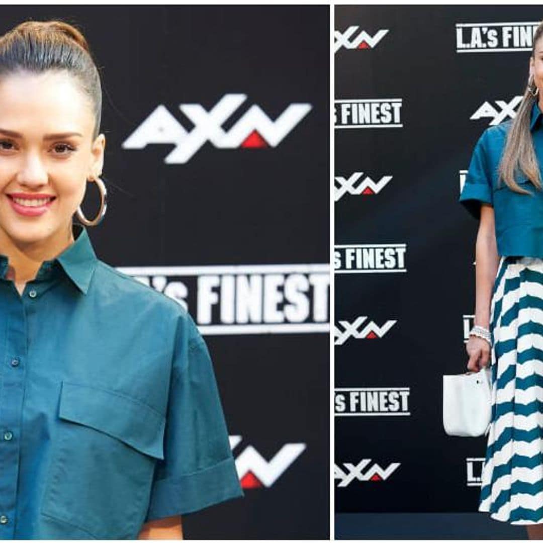 Jessica Alba y su look todoterreno para el entretiempo