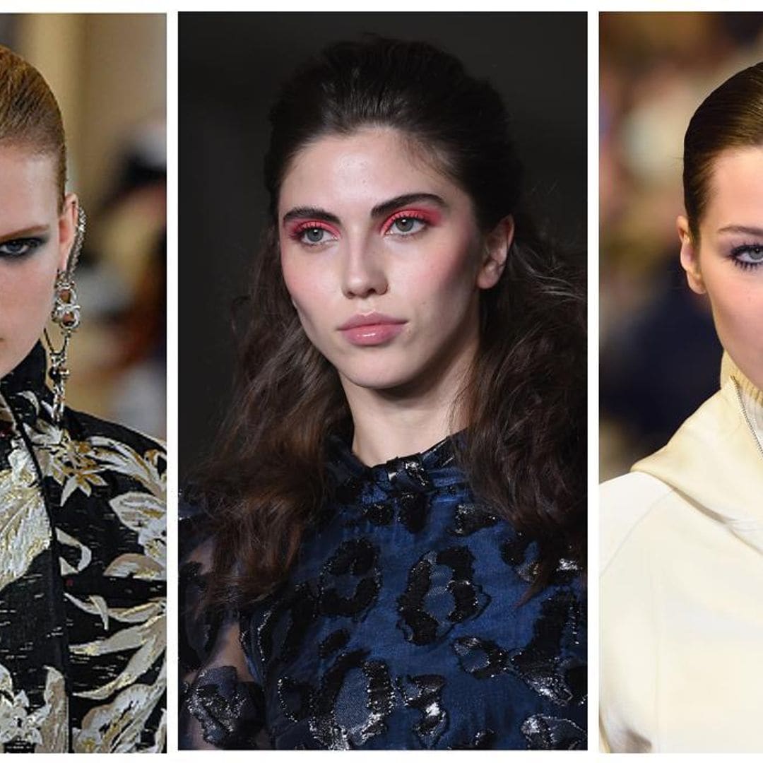 collage modelos con tendencia de maquillaje de invierno