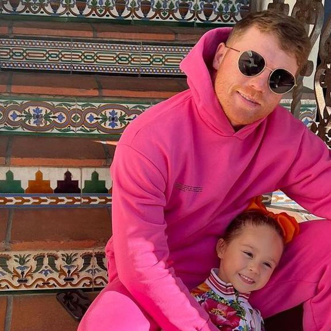 ¡Lo más tierno! Saúl ‘Canelo’ Álvarez se deja maquillar por su hija María Fernanda