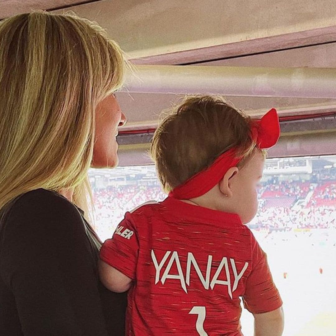 Yanay, hija de Edurne y David de Gea, ‘la mayor fan de papi’ en el estadio