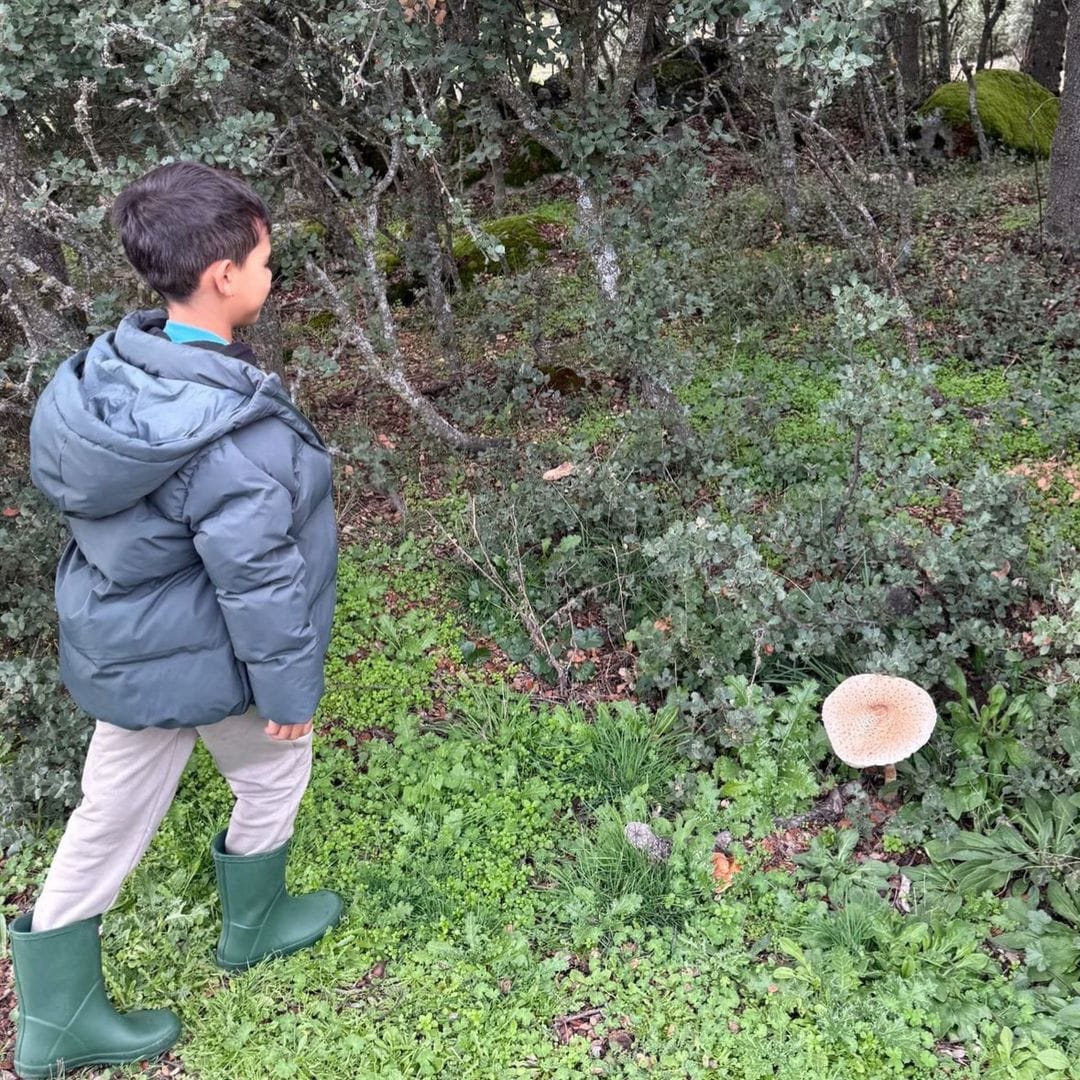 Mateo fue fotografiado así por su mamá