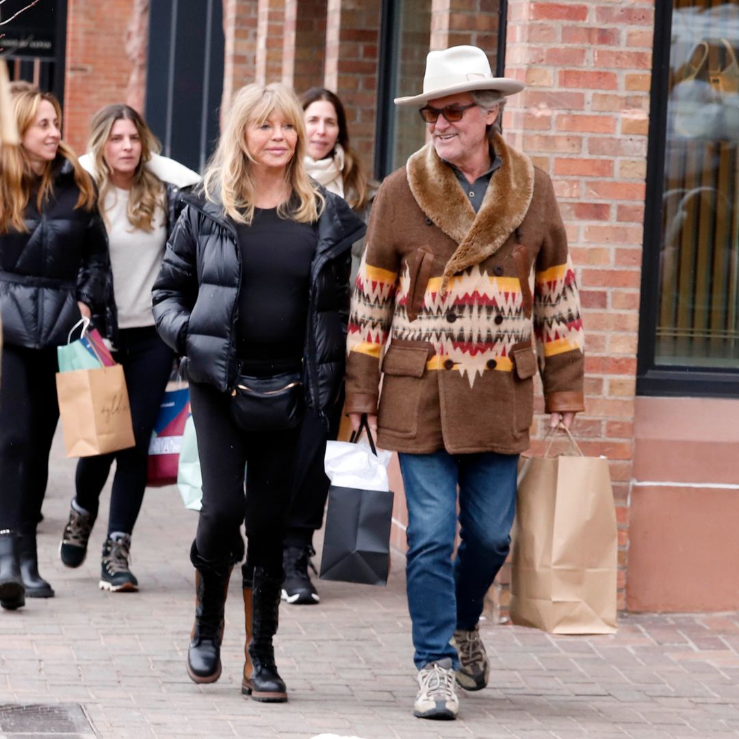 Goldie Hawn y Kurt Russell en Aspen, Colorado