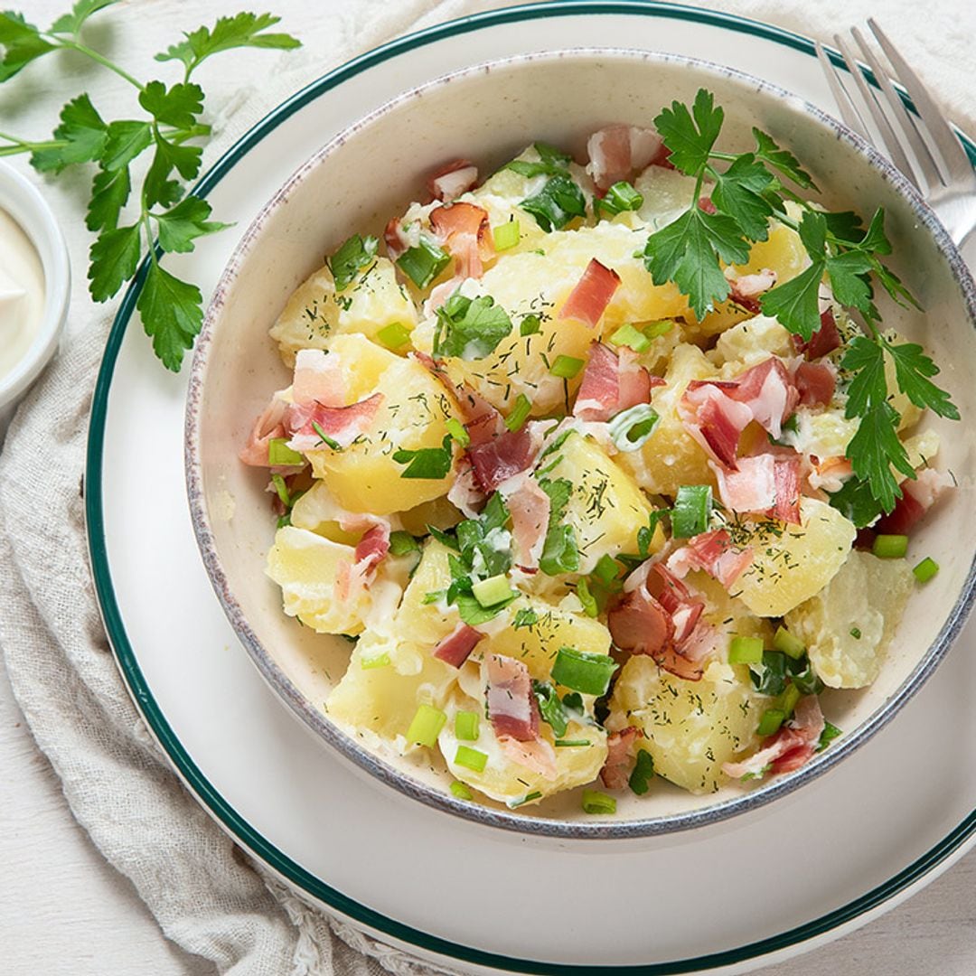 Ensalada alemana de patata y beicon